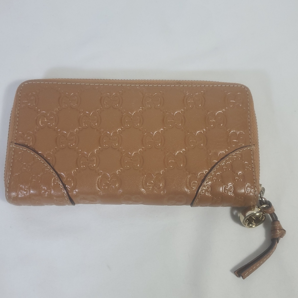 Brown Embossed Faux Leather Wallet